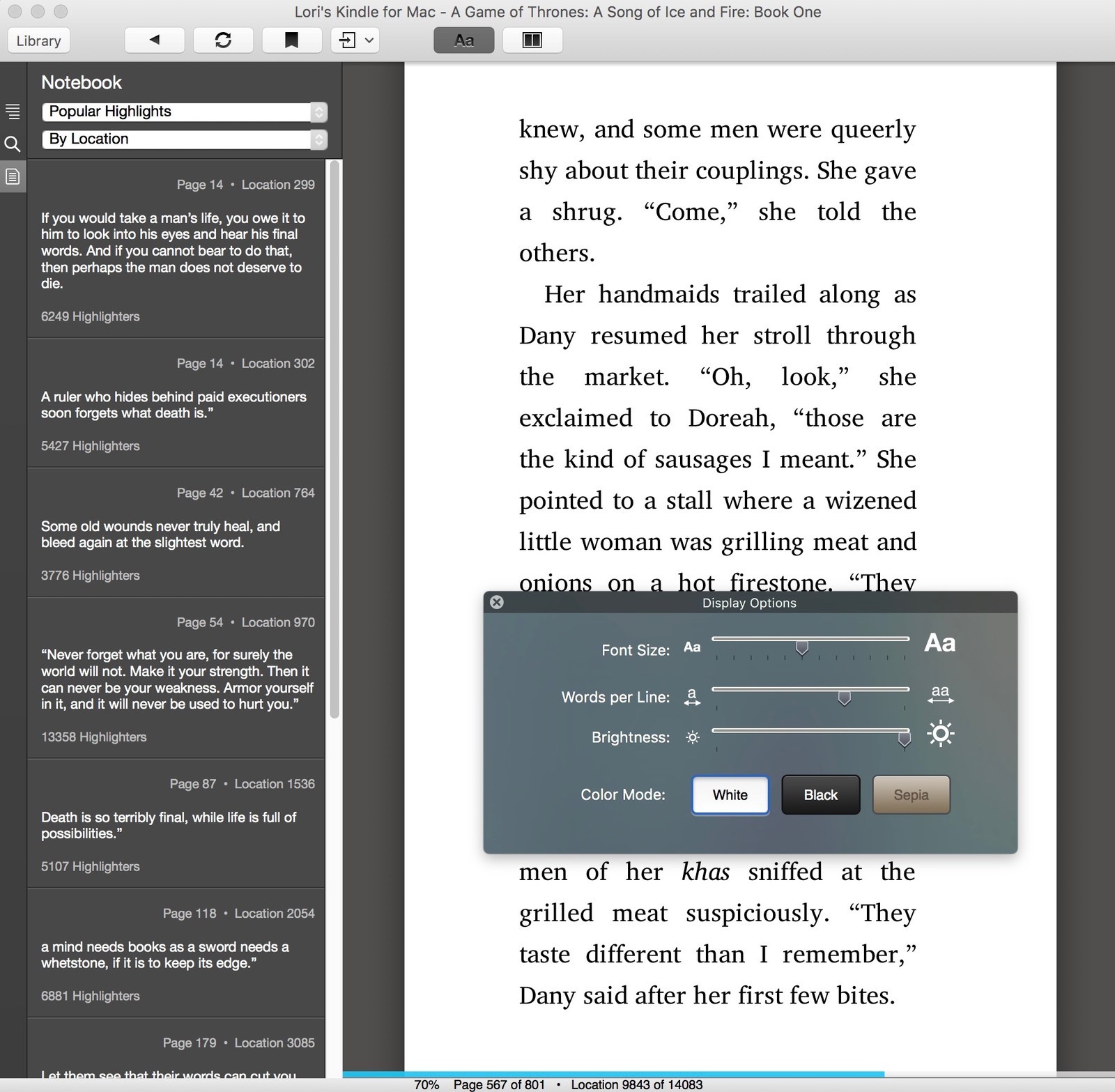 kindle for mac text to speech